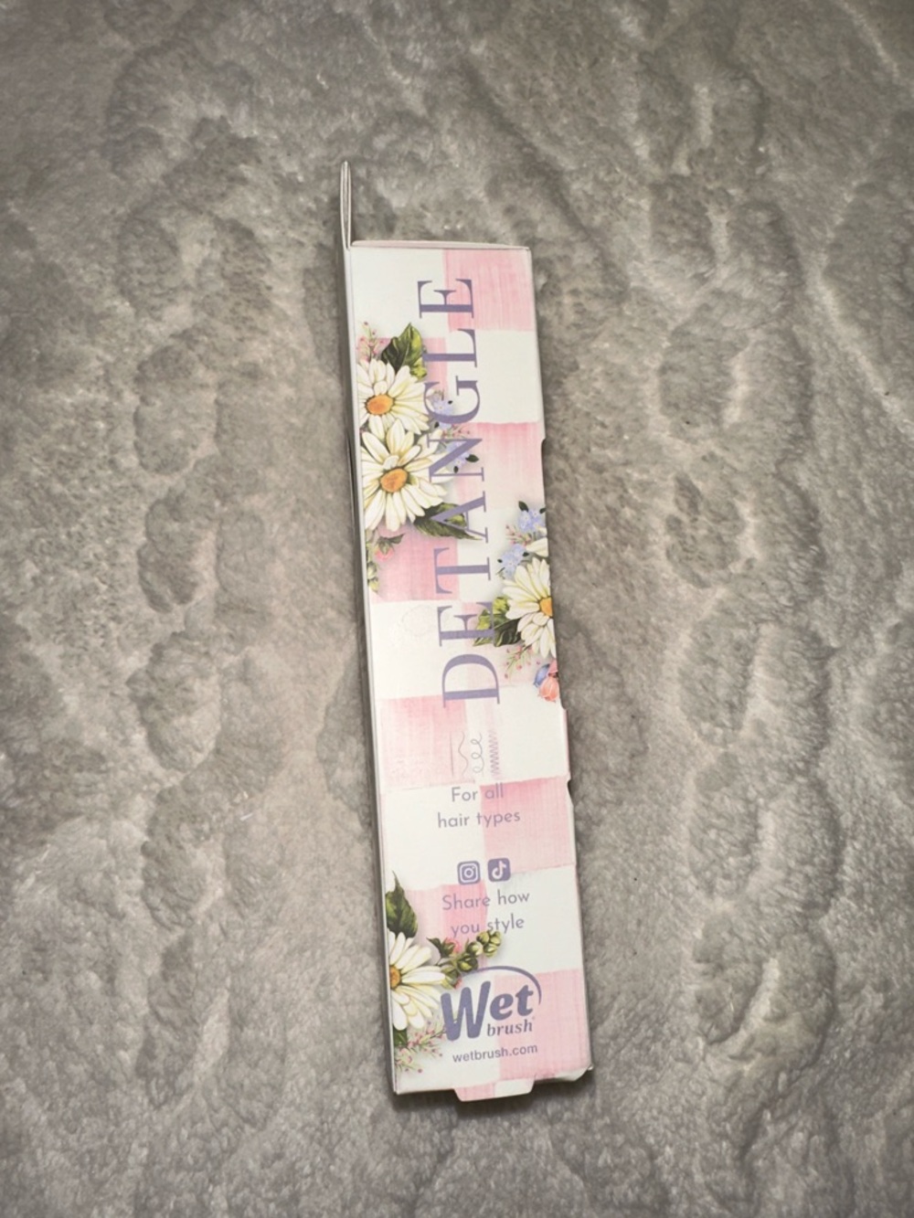 Wet brush x Mackenzie-Childs Mini Detangler White Pink Lavender Spotted Floral - Picture 16 of 16